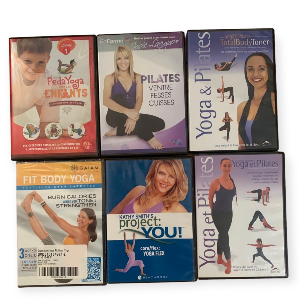 LOT OF 10 workout dvd - Pilates, yoga, cardio, danse, abs workout, beach body